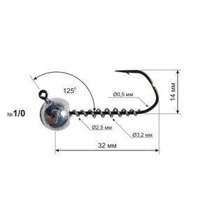 ДНІПРО СВІНЕЦЬ DJ HEAD BARBARIAN 125 10гр№1/0